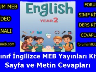 "2. Sınıf İngilizce Kitabı Cevapları MEB Yayınları"