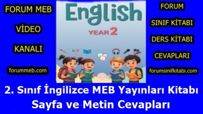 "2. Sınıf İngilizce Kitabı Cevapları MEB Yayınları"