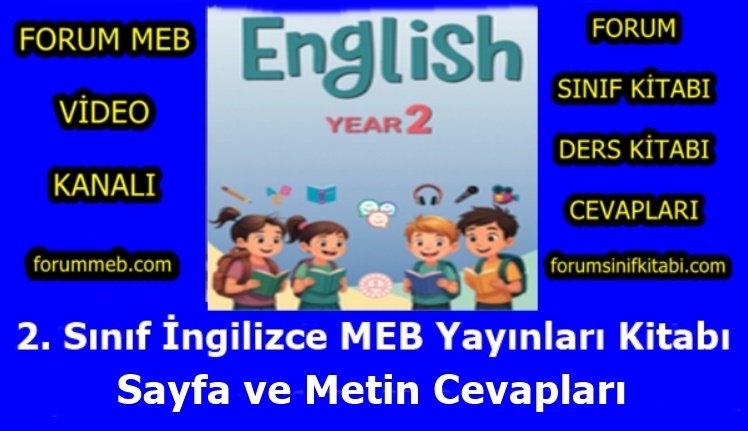 "2. Sınıf İngilizce Kitabı Cevapları MEB Yayınları"