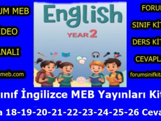 "2. Sınıf İngilizce Kitabı Sayfa 18-19-20-21-22-23-24-25-26 Cevapları MEB Yayınları"