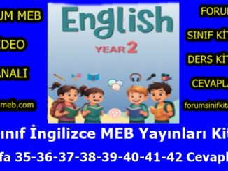 "2. Sınıf İngilizce Kitabı Sayfa 35-36-37-38-39-40-41-42 Cevapları MEB Yayınları"