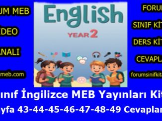 "2. Sınıf İngilizce Kitabı Sayfa 43-44-45-46-47-48-49 Cevapları MEB Yayınları"