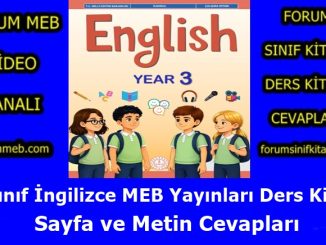 "3. Sınıf İngilizce Kitabı Cevapları MEB Yayınları"