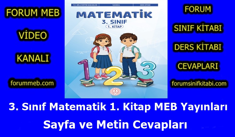 "3. Sınıf Matematik 1. Kitap Cevapları MEB Yayınları"