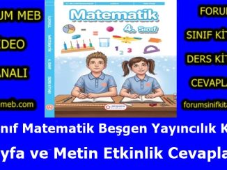 "4. Sınıf Matematik Kitabı Cevapları Beşgen Yayıncılık"