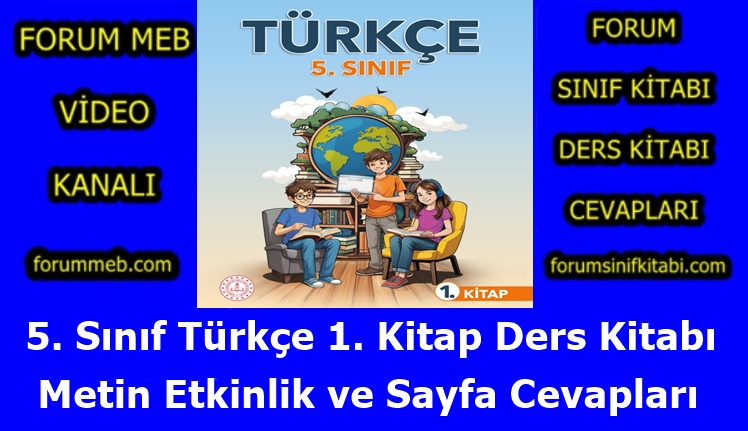 "5. Sınıf Türkçe 1. Kitap Cevapları"