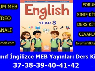 "3. Sınıf İngilizce Kitabı Sayfa 37-38-39-40-41-42 Cevapları MEB Yayınları"