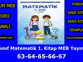 "3. Sınıf Matematik 1. Kitap Sayfa 63-64-65-66-67 Cevapları MEB Yayınları"