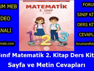 "3. Sınıf Matematik 2. Kitap Cevapları MEB Yayınları"