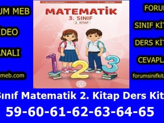 "3. Sınıf Matematik 2. Kitap Sayfa 59-60-61-62-63-64-65 Cevapları"