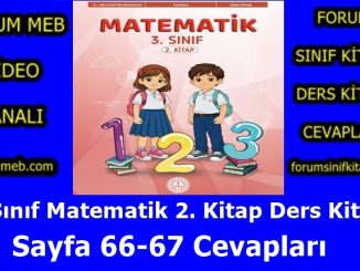 "3. Sınıf Matematik 2. Kitap Sayfa 66-67 Cevapları"