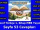 "3. Sınıf Türkçe 1. Kitap Sayfa 53 Cevapları MEB Yayınları"