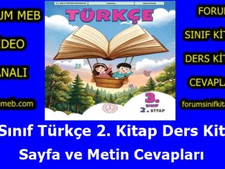 "3. Sınıf Türkçe 2. Kitap Cevapları MEB Yayınları"