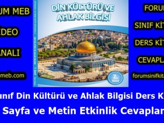 "7. Sınıf Din Kültürü Kitabı Cevapları"