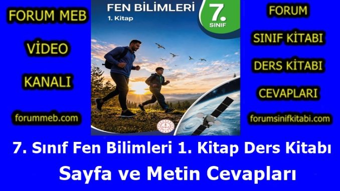 "7. Sınıf Fen Bilimleri 1. Kitap Cevapları"